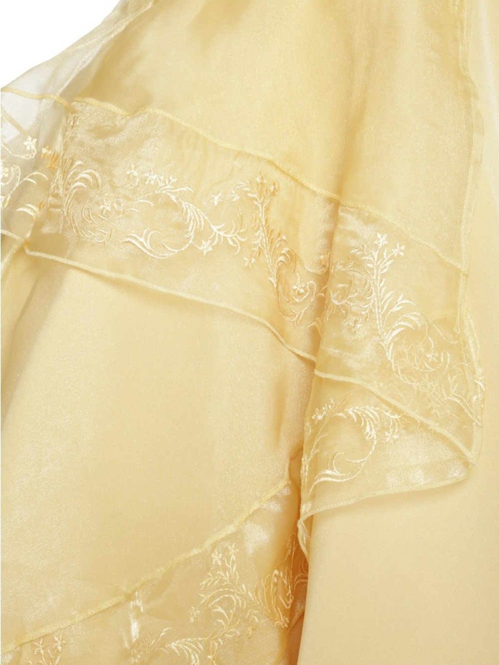 NWOT Disney Beauty and the Beast Belle Princess Yellow Lace Dress Fairycore XL - Picture 5 of 8